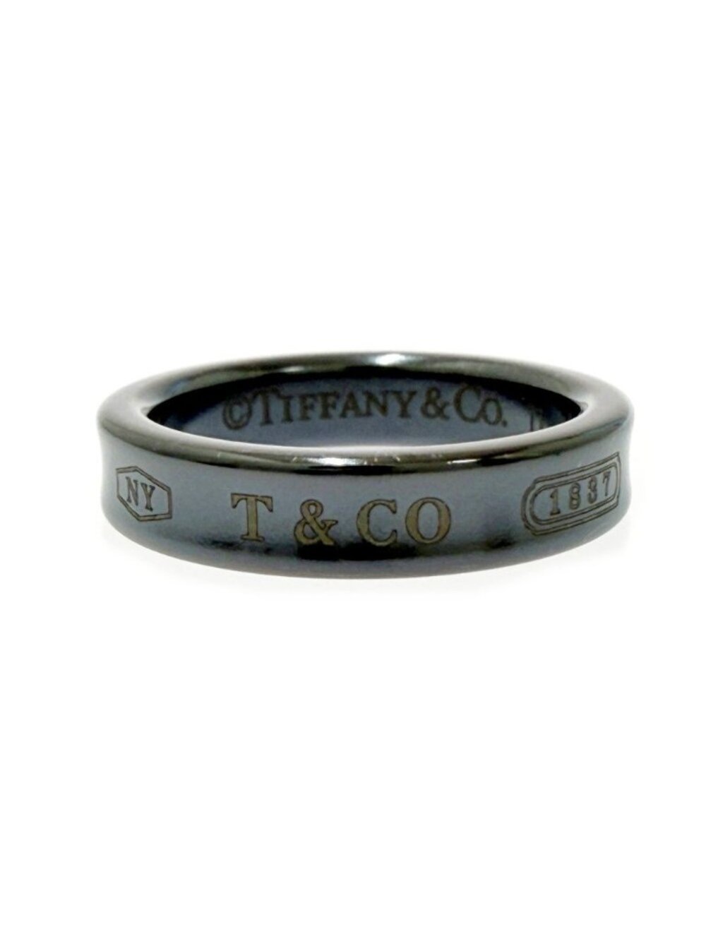 Tiffany & Co Titanium Narrow Ring Black